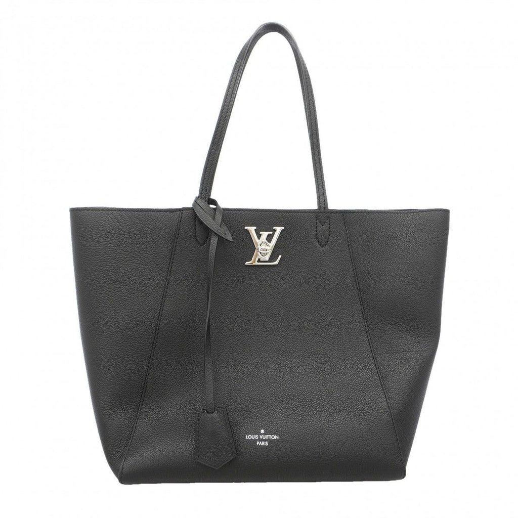 Louis Vuitton Tote Lockme Cabas Black Cles Diss