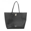 Louis Vuitton Tote Lockme Cabas Black Cles Diss