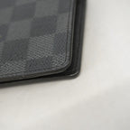Louis Vuitton Wallet Damier Graphite Portefeuille Brazza Black Gray — view 5