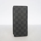 Louis Vuitton Wallet Damier Graphite Portefeuille Brazza Black Gray — view 7