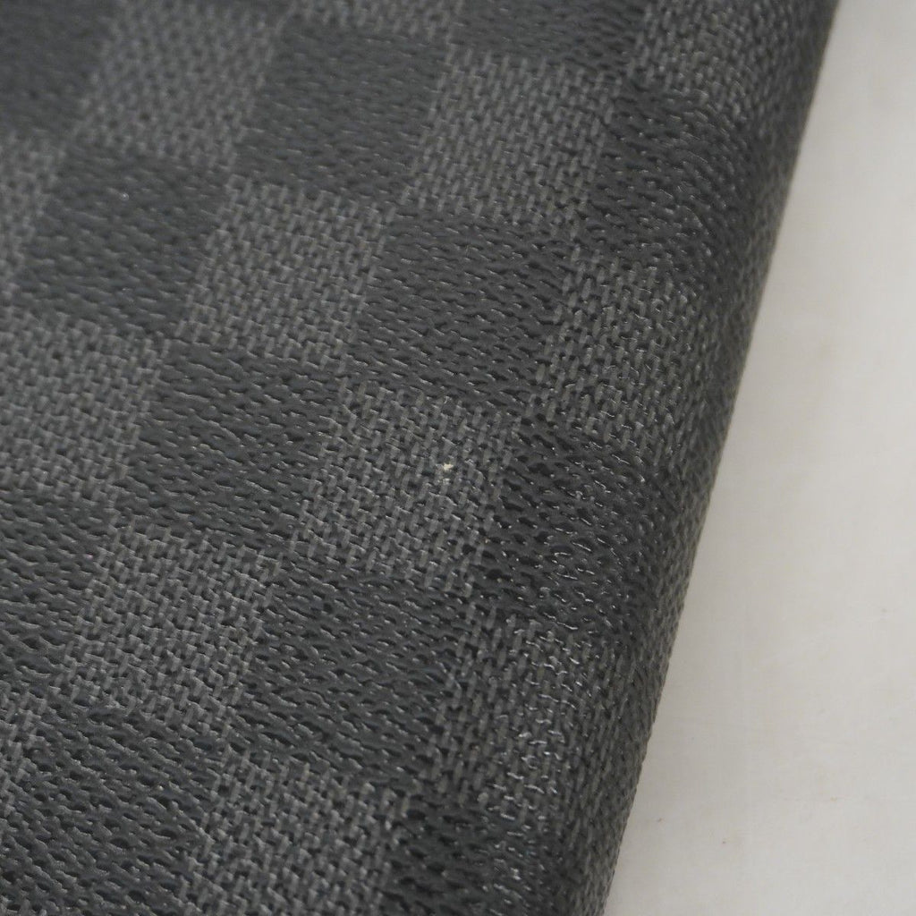 Louis Vuitton Wallet Damier Graphite Portefeuille Brazza Black Gray — view 6