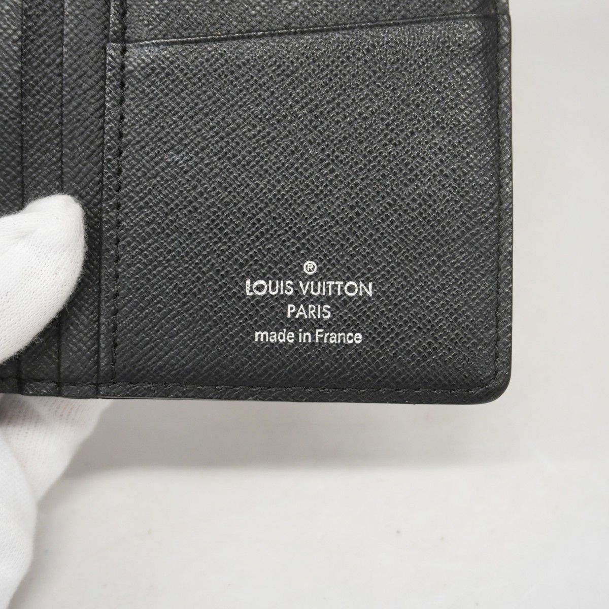 Louis Vuitton Wallet Damier Graphite Portefeuille Brazza Black Gray — view 4
