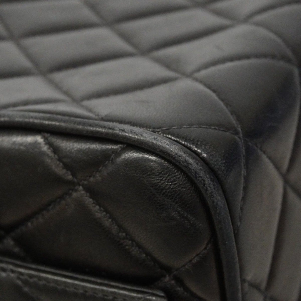 Chanel Handbag Quilted Lambskin Black Silver — view 6