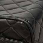 Chanel Handbag Quilted Lambskin Black Silver — view 6