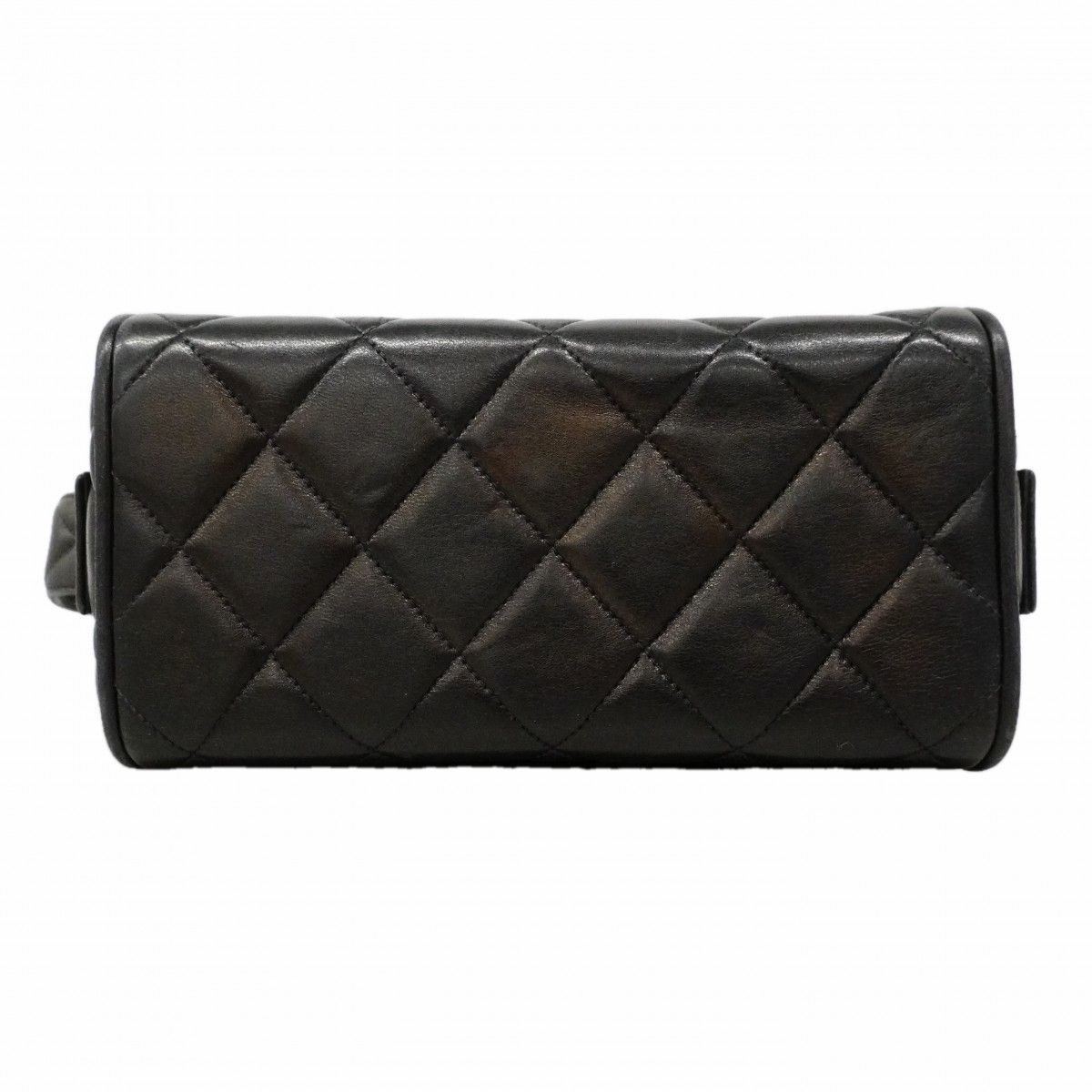 Chanel Handbag Quilted Lambskin Black Silver — view 3