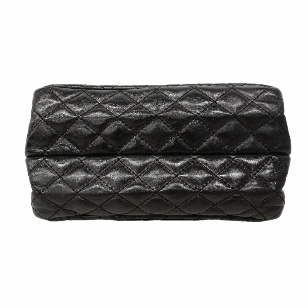 Chanel Shoulder Bag 2.55 Calfskin Black Silver — view 3