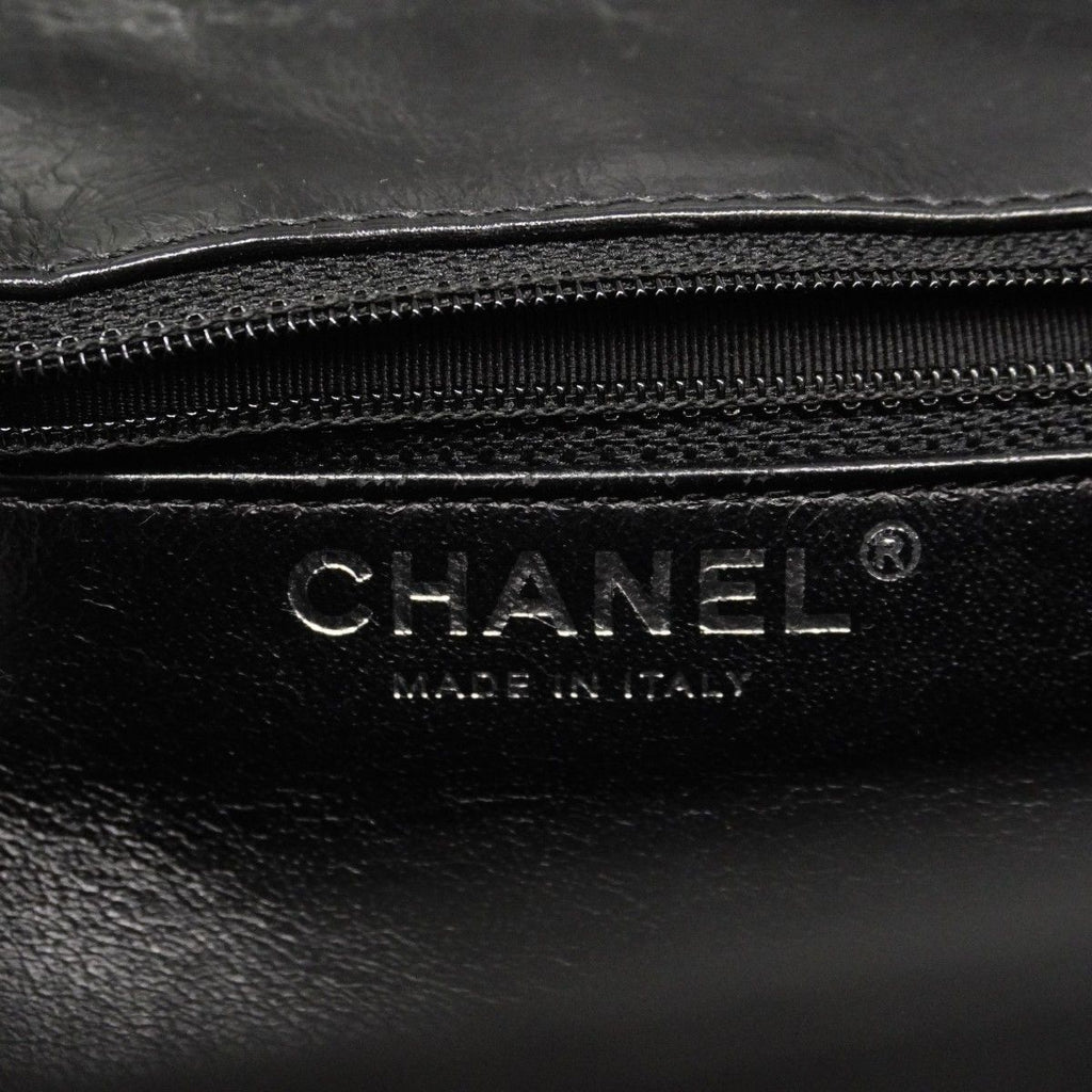 Chanel Shoulder Bag 2.55 Calfskin Black Silver — view 5