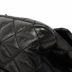Chanel Shoulder Bag 2.55 Calfskin Black Silver — view 8