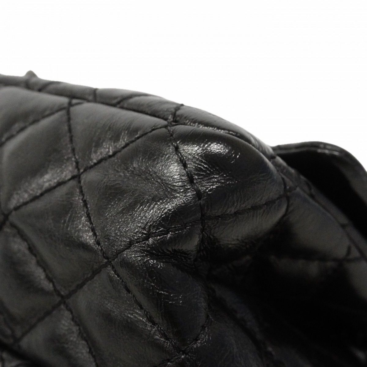 Chanel Shoulder Bag 2.55 Calfskin Black Silver — view 8