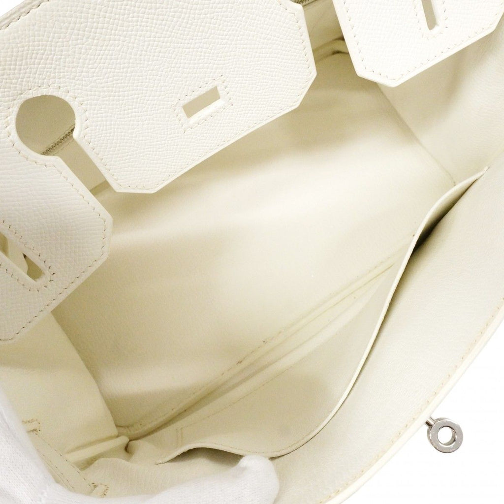 Hermes Handbag Birkin 30 Veau Epsom White Silver — view 4