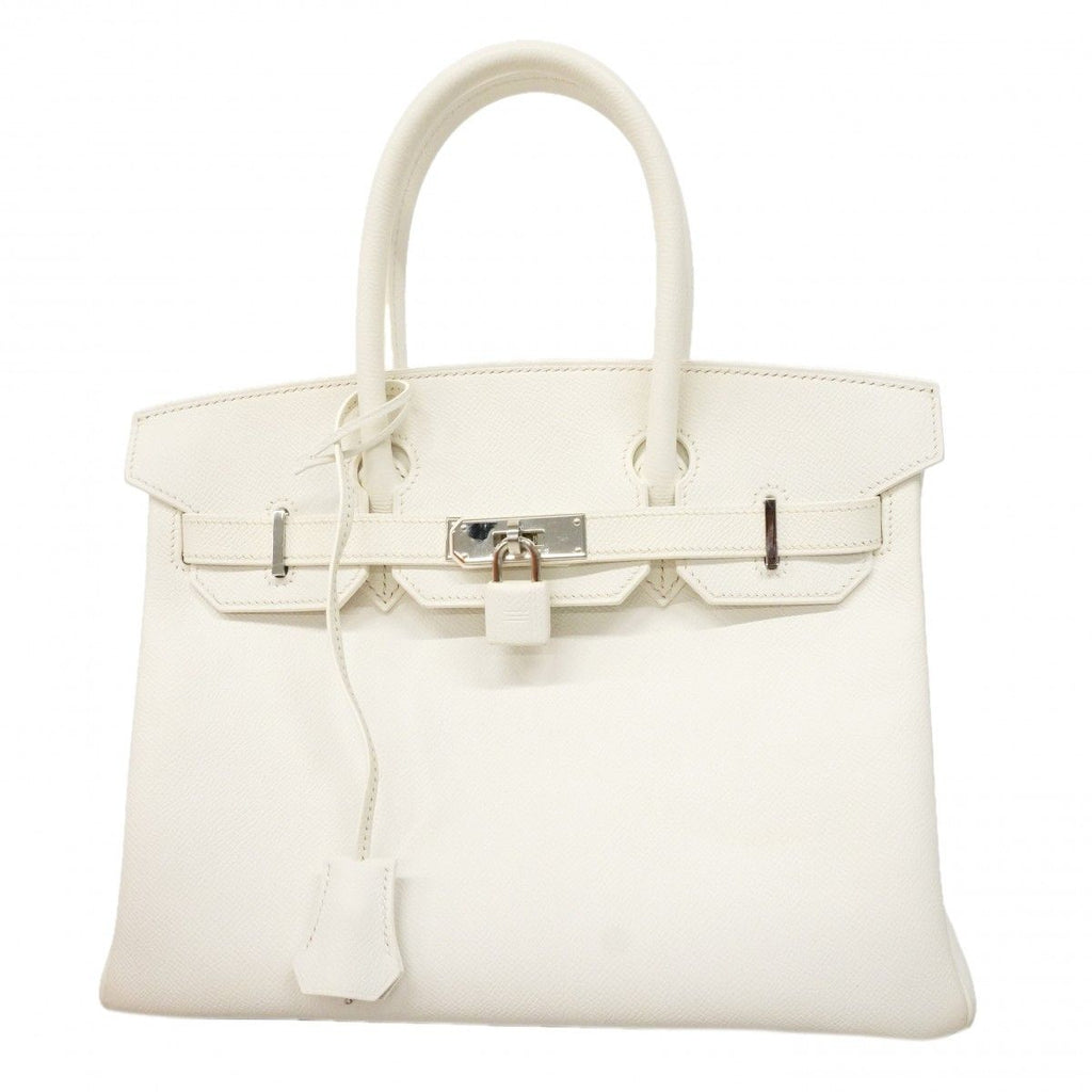 Hermes Handbag Birkin 30 Veau Epsom White Silver