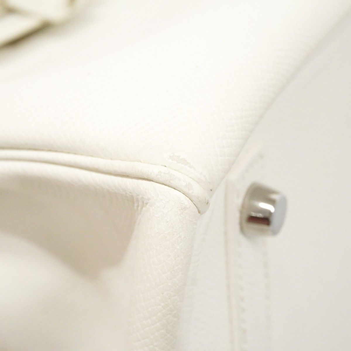 Hermes Handbag Birkin 30 Veau Epsom White Silver — view 7