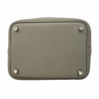 Hermes Handbag Picotin Lock PM Taurillon Clemence Grime Silver — view 3