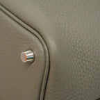 Hermes Handbag Picotin Lock PM Taurillon Clemence Grime Silver — view 7