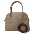 Hermes Handbag Bolide 27 Veau Epsom Etain Silver 2-Way
