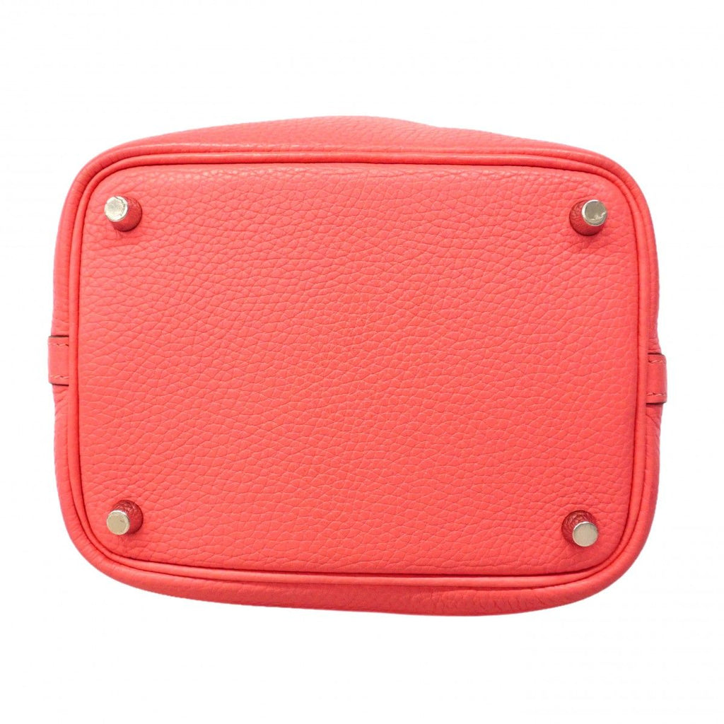 Hermes Handbag Picotin Lock Eclat PM Taurillon Clemence Rose Azalea Terbatie — view 3