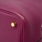 Hermes Handbag Picotin Lock PM Taurillon Clemence Anemone Gold — view 7
