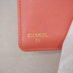 Chanel Wallet Quilted Caviar Leather Pink Gold — view 4