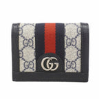 Gucci Wallet Ophidia Navy Silver