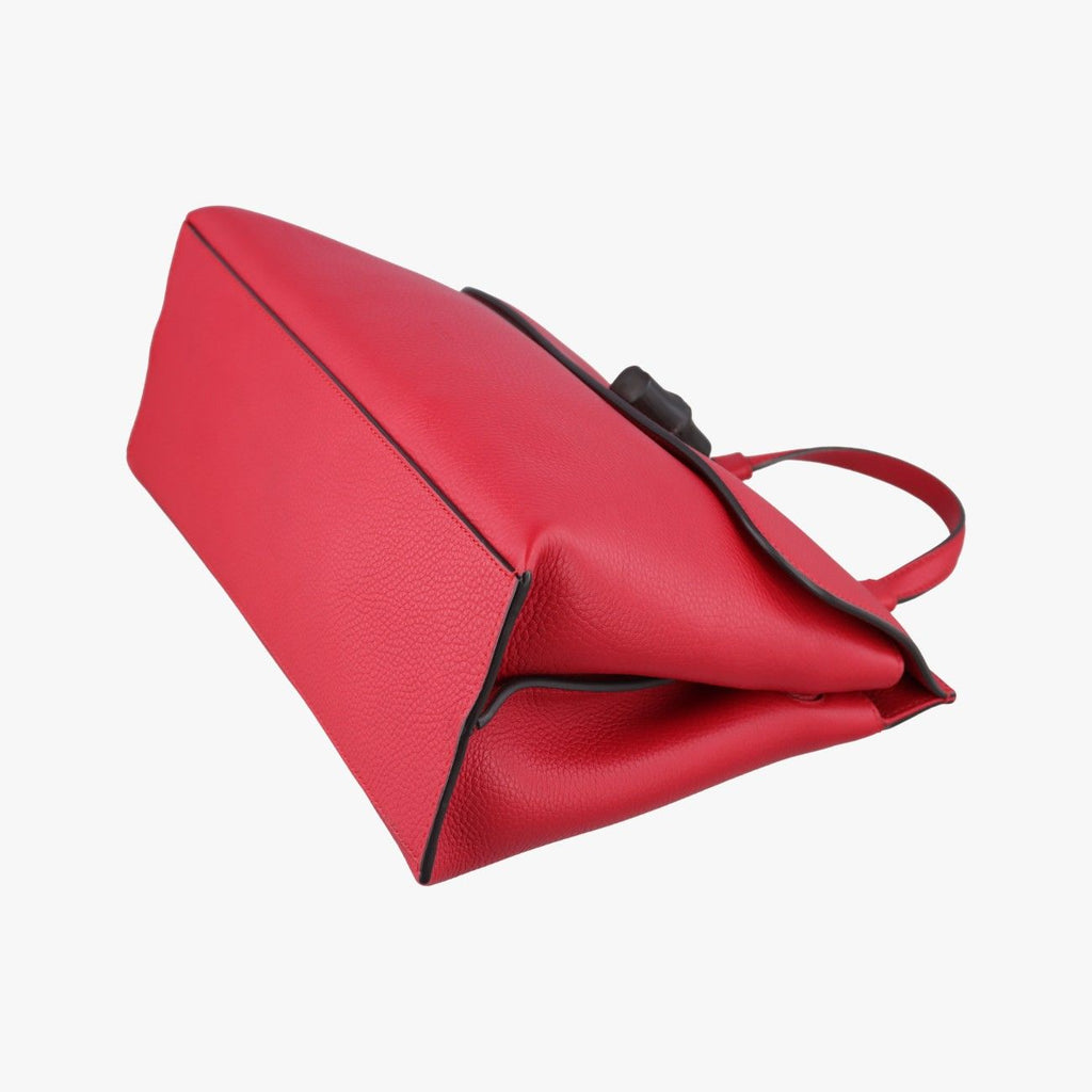 Gucci Bamboo Daily Red Leather Shoulder — view 4