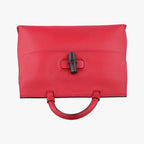 Gucci Bamboo Daily Red Leather Shoulder — view 8