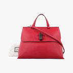 Gucci Bamboo Daily Red Leather Shoulder