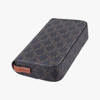 Celine Claude Triomphe Brown Canvas Shoulder — view 7
