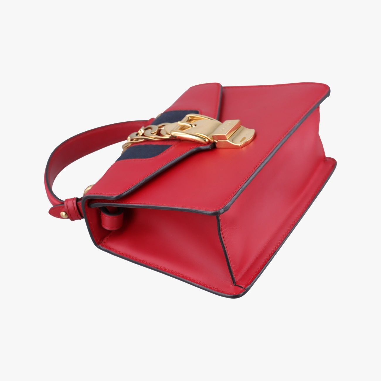Gucci Sylvie Red Leather Shoulder — view 5