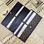 Celine Macadam Pattern Bifold Wallet Vintage Brown — view 3