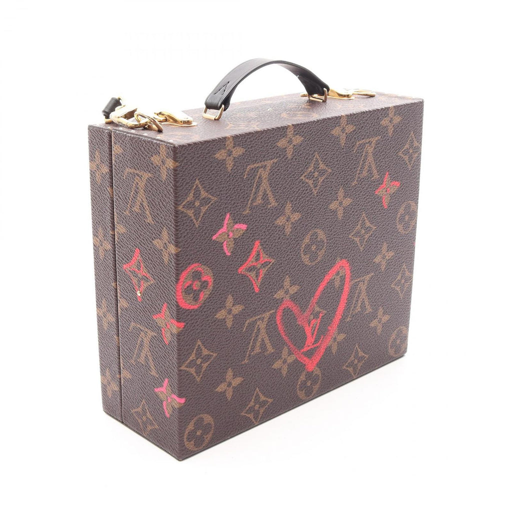 Louis Vuitton Handbag Mobile Box Monogram Foreign Love 2-Way Canvas Leather — view 2