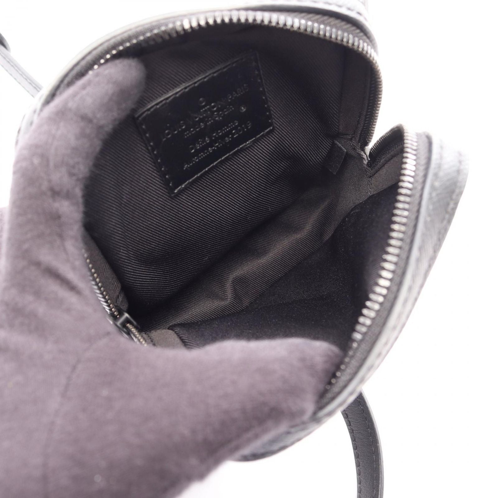 Louis Vuitton Shoulder Bag Danube Messenger Noir Rainbow Leather — view 3