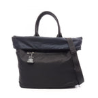 Prada Tote Tessuto Double Reversible 2-Way Black Navy Nylon