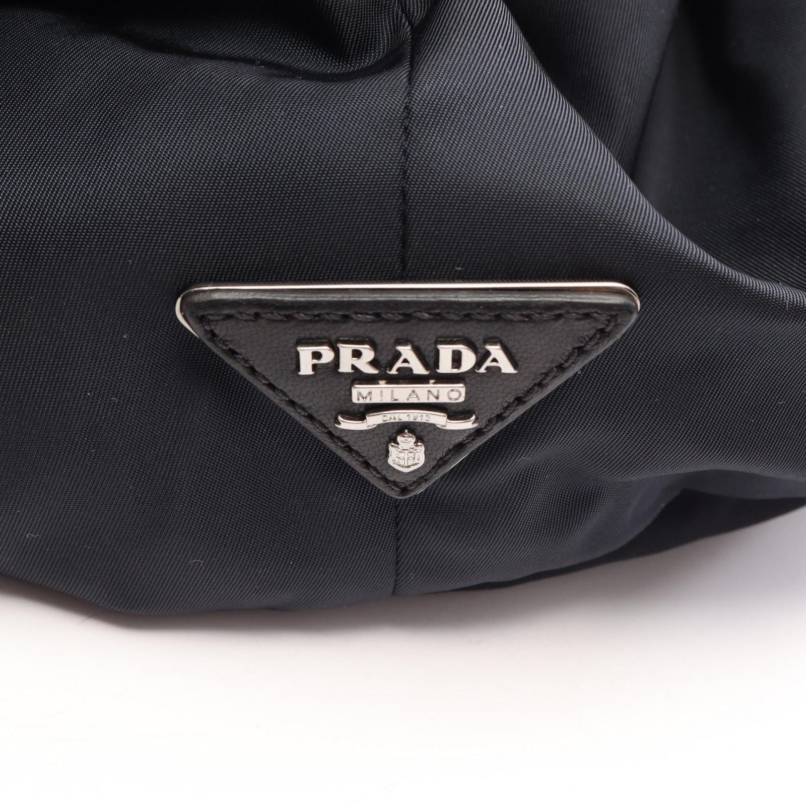 Prada Tote Tessuto Double Reversible 2-Way Black Navy Nylon — view 4