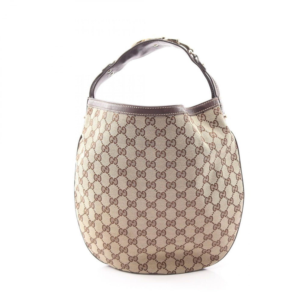Gucci Handbag GG Canvas Horsebit Beige Brown