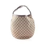 Gucci Handbag GG Canvas Horsebit Beige Brown