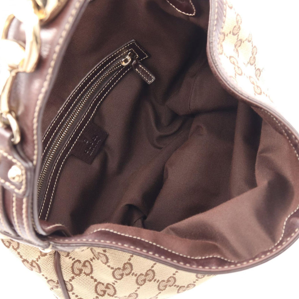 Gucci Handbag GG Canvas Horsebit Beige Brown — view 3