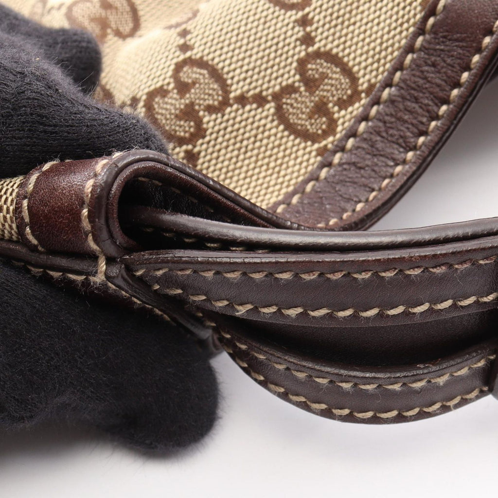 Gucci Handbag GG Canvas Horsebit Beige Brown — view 6