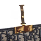 Dior Shoulder Bag 30 Montaigne Box Oblique Jacquard Navy Canvas Leather — view 6