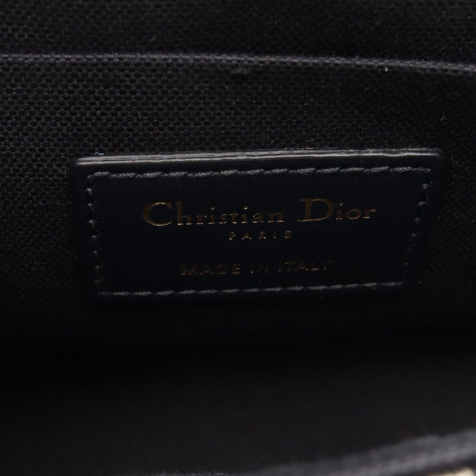 Dior Shoulder Bag 30 Montaigne Box Oblique Jacquard Navy Canvas Leather — view 4