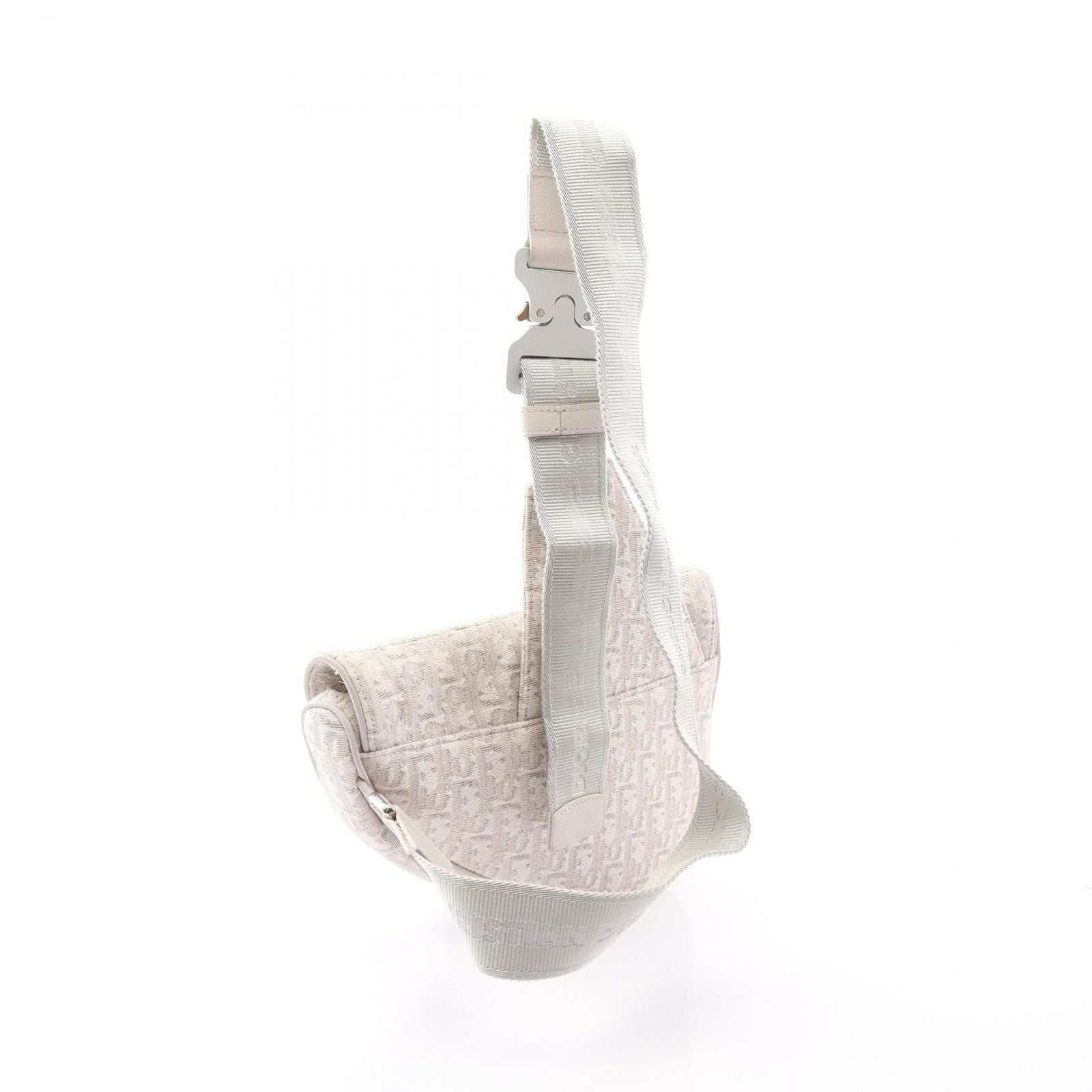 Dior Waist Bag Saddle Oblique Off White Canvas — view 2