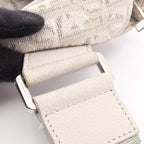 Dior Waist Bag Saddle Oblique Off White Canvas — view 8