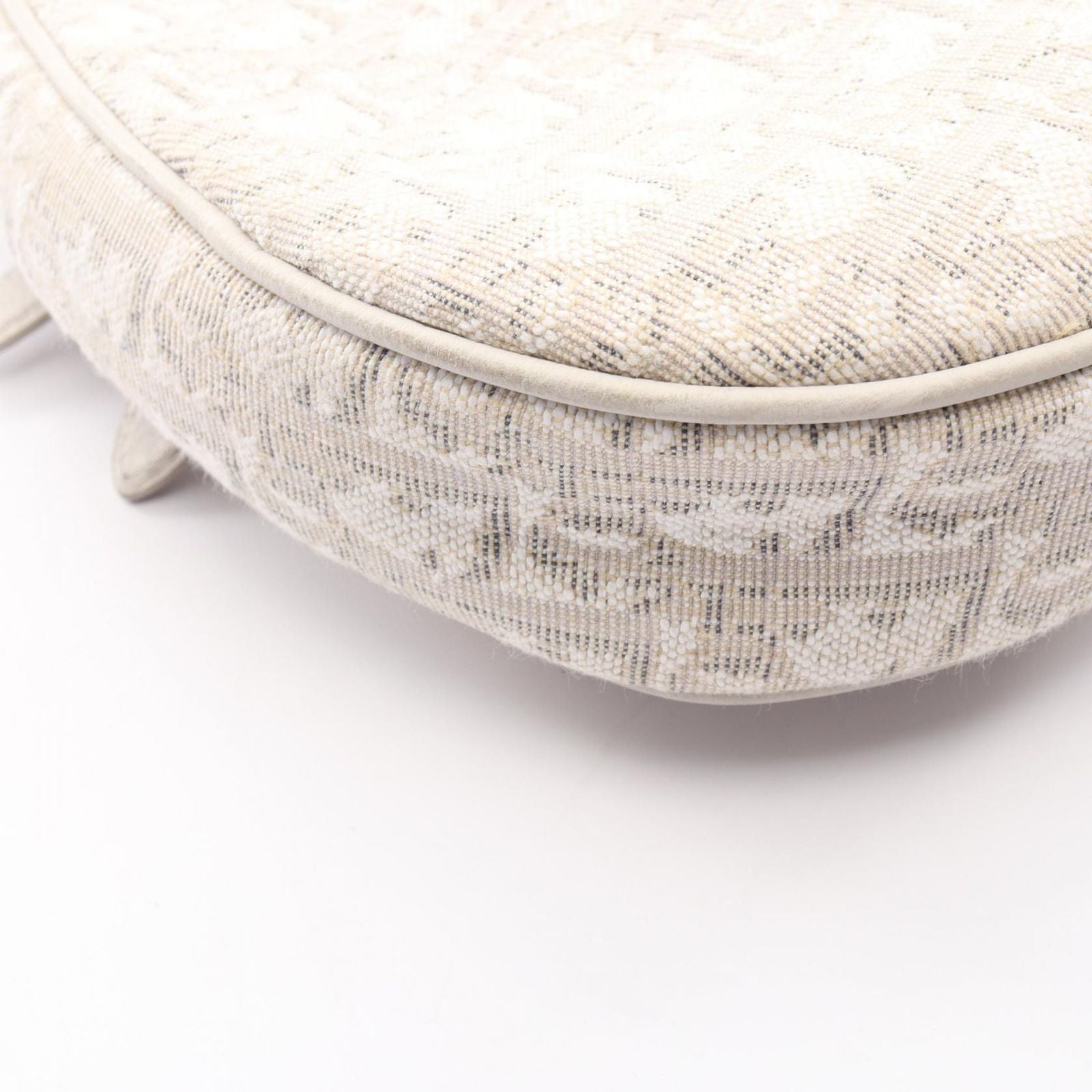 Dior Waist Bag Saddle Oblique Off White Canvas — view 6
