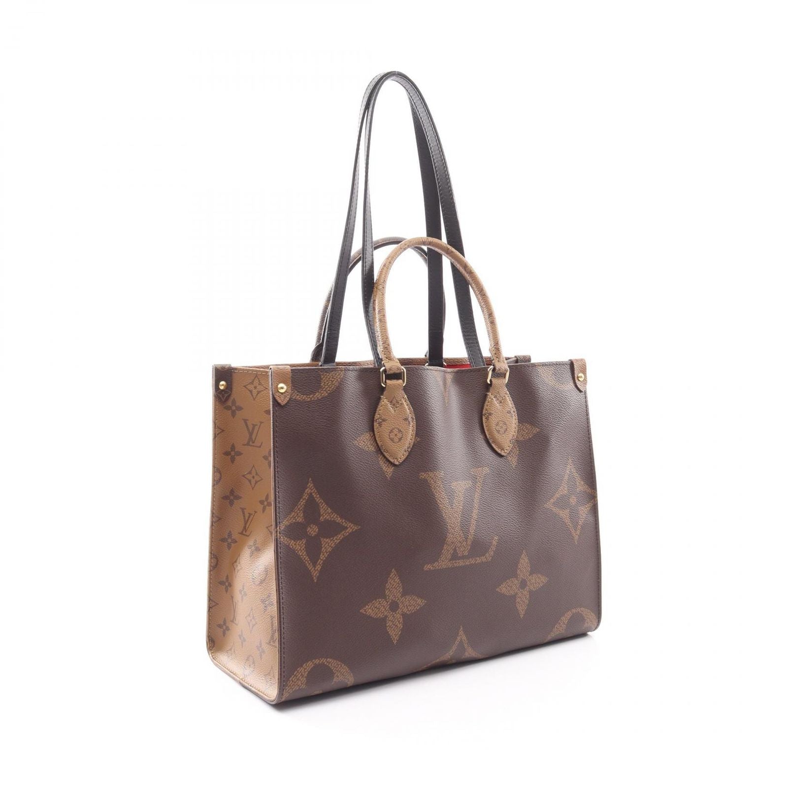 Louis Vuitton Tote On The Go MM Monogram Giant Reverse 2-Way Canvas Leather — view 2