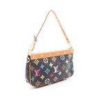 Louis Vuitton Handbag Pochette Monogram Multicolor Noir Canvas Leather Soir — view 2