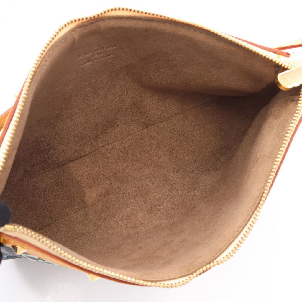 Louis Vuitton Handbag Pochette Monogram Multicolor Noir Canvas Leather Soir — view 3
