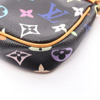 Louis Vuitton Handbag Pochette Monogram Multicolor Noir Canvas Leather Soir — view 7