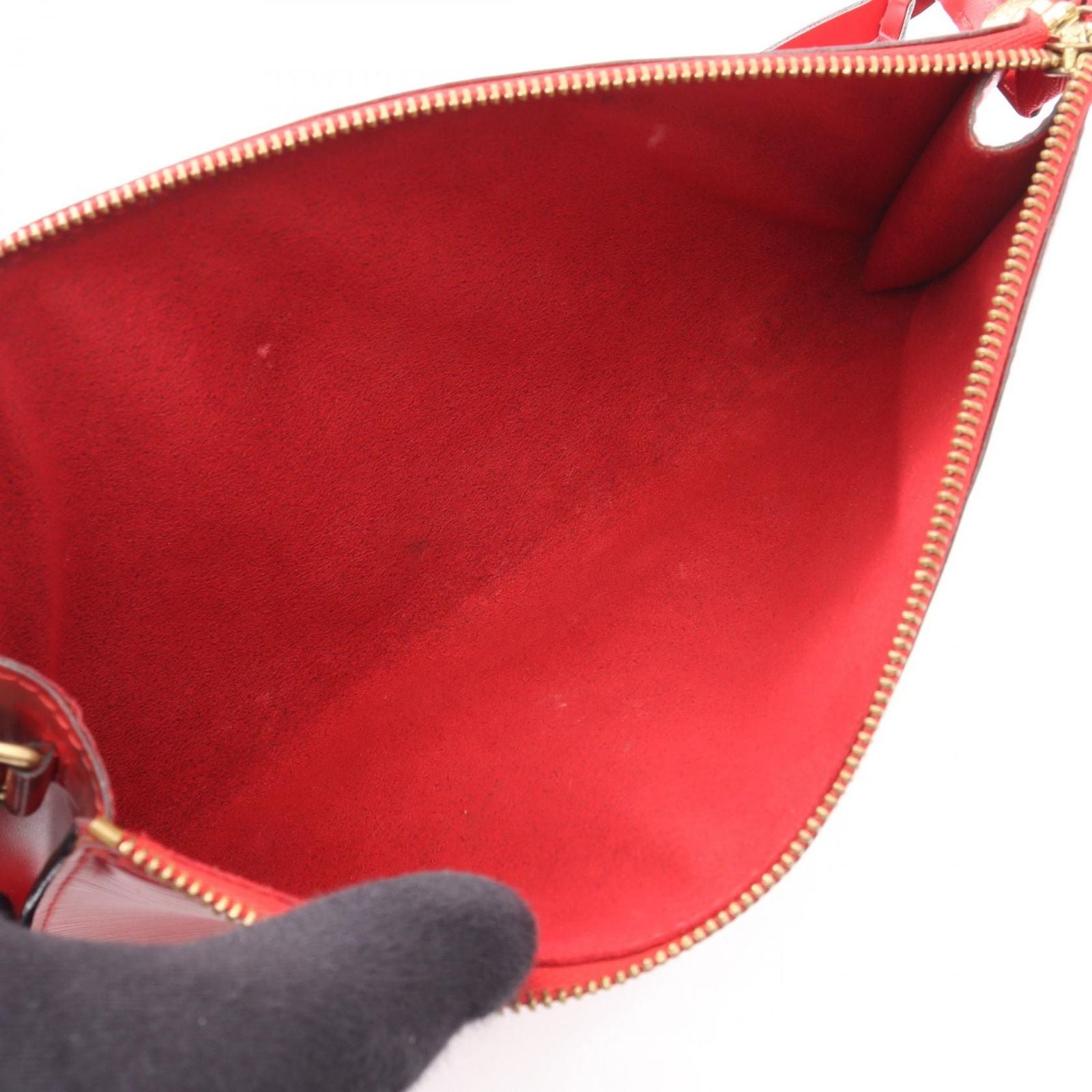 Louis Vuitton Handbag Pochette Castilian Red Leather — view 3