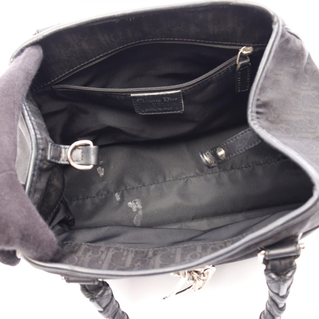 Dior Tote Brea Trotter Black Nylon Leather — view 3