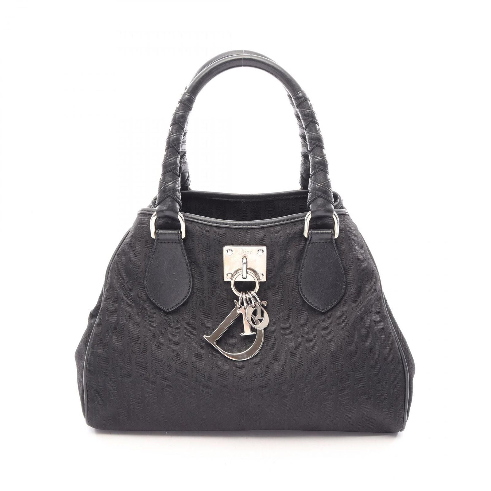 Dior Tote Brea Trotter Black Nylon Leather