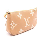Louis Vuitton Shoulder Bag Multy Pochette Soirle Bicolor Arizona Beige Leather — view 2